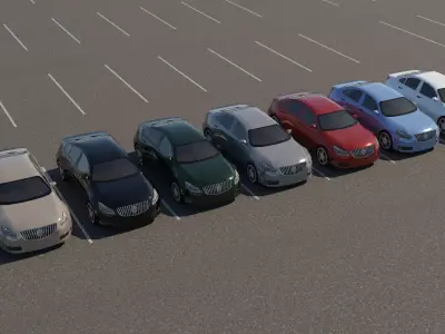 R3DP Low-Poly PBR American Cars - Buick Regal Low-poly 3D model