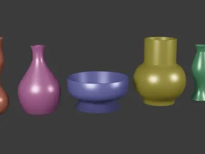 Vase Pack 3D model
