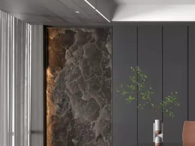 Modern Luxury Home Office 3D model