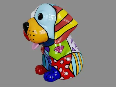 Decoration Dog figurine 3D model