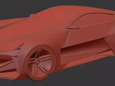 AI-Generated Concept Car - model 5 3D model