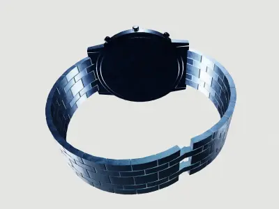 wrist watch Low-poly 3D model