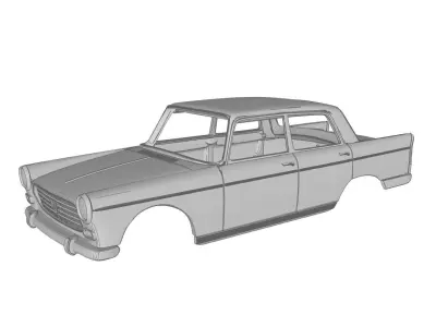 Peugeot 404 berlina  3D print model
