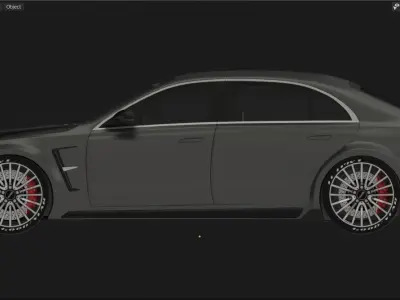 Mercedes Benz S500 Custom Bodykit 3D model