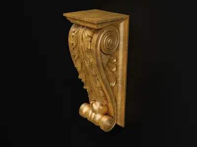 Corbel Carved 3D model