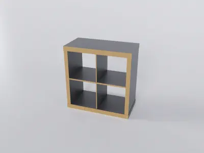 IKEA KALLAX 77x77 cm Low-poly 3D model