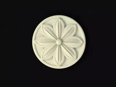 rosette flower 3D model order