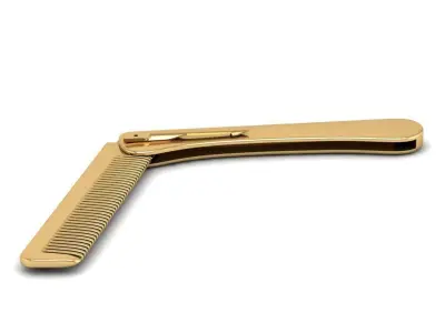 Luxury Folding Metal Comb 3D Model for Jewelry or Accessory  567 3D print model