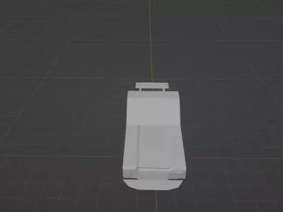 retro drifting car 3D print model
