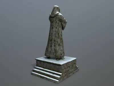 statue Low-poly 3D model