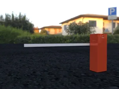 Road Barrier 3D model by sahirjutt20