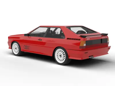 Audi Quattro UR 20v 1980 3d model 3D model