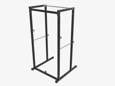 Exercise adjustable bench cage 3D model