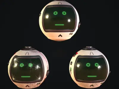 Sci-Fi Drone - White Devil 3D model