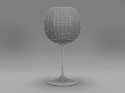 Montrachet Wine Glass 3D model
