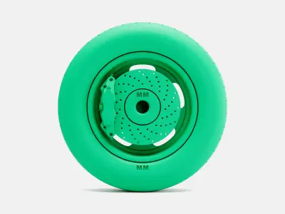 15x4 American Rebel Starburst Wheel Mickey Thompson ET Front 3D print model