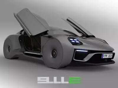 Porsche 911E concept by emrEHusmen 3D model