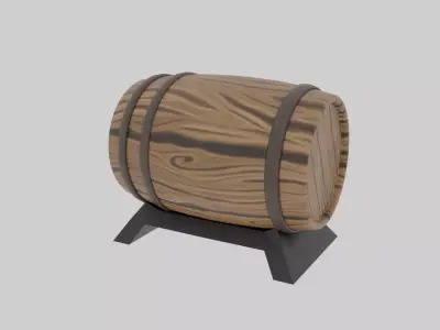 tonneau village 3d  Free 3D model