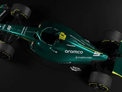 F1 2022 Aston Martin Livery Low-poly 3D model
