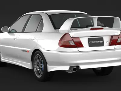 Mitsubishi Lancer Evolution 4 3D model