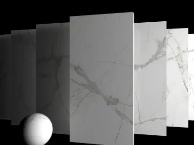 Marble Set Museum Glacier White Set 80x160 Set 2 Texture