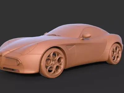 Alfa Romeo 8C Competizione 3D print model