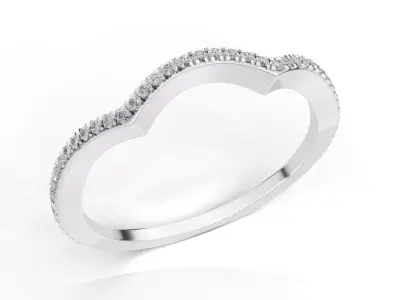 AV 739 Diamond Womens Wedding Ring 3D print model