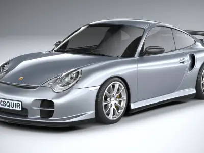 Porsche 911 GT2 996 2003 3D model