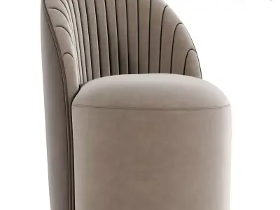 Cavoli Swivel Strip Dining Chair 3D model