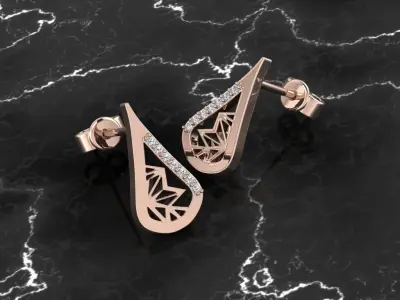 Jewelry Earring 3D print model