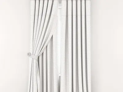 Curtain 5 mint curtains - 3D model