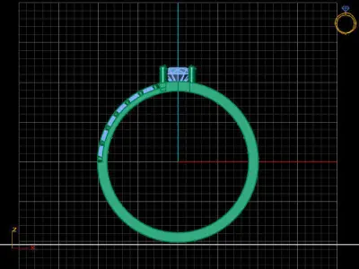 Women Ring 3DM Womens Ring 3d models 3D print model 3D print model 49
