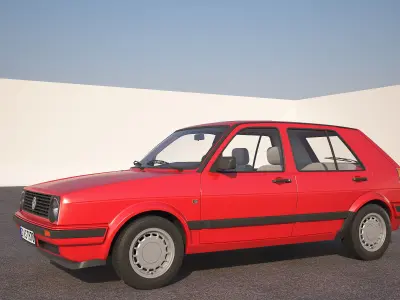 Volkswagen Golf 2 3D model