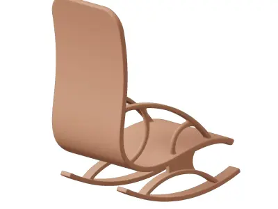 Plastic Premium Rocking Chair Toy 3D model