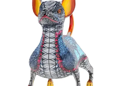 Alebrije Chihuahua Dog 3D model