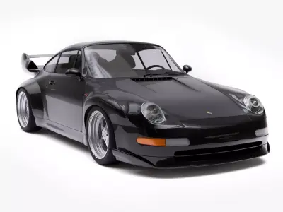 1996 Porsche 911 GT2 993 Generation High Poly 3D model