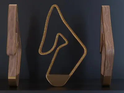 F1 Trophy - Austrian GP Trophy Low-poly 3D model