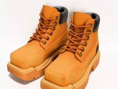  Timberland LEGO Style Second Life toy 3D print model