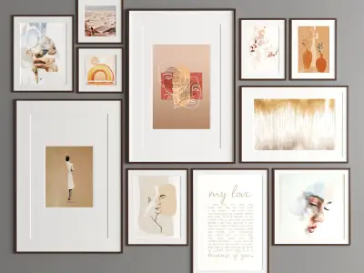 Art Frame 313 Low-poly 3D model