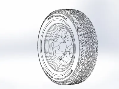 Custom wheels Motor Wheel Spyder 15inch for scale model 3D print model