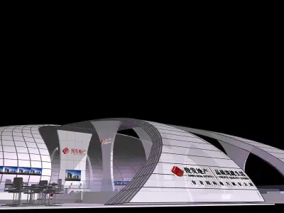 Exhibition - Area -28X31-3DMAX2009-030 3D model