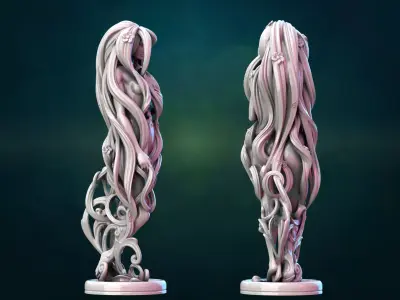 Dryad female statue 3D print model