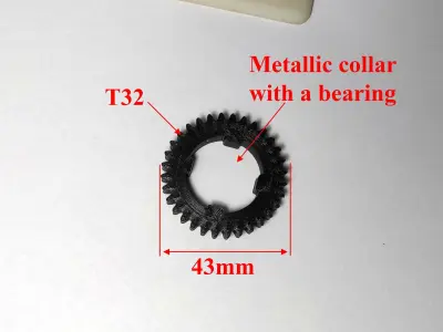 Gear for Electric Bicycle T32 D43 3D print model