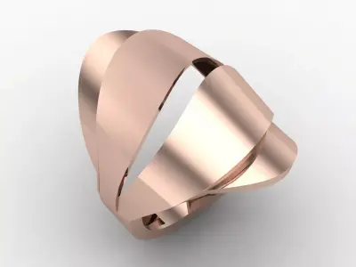 Plain Ring Women Ready STL 3DM Models Womens Rings 3D models 3D print model 40