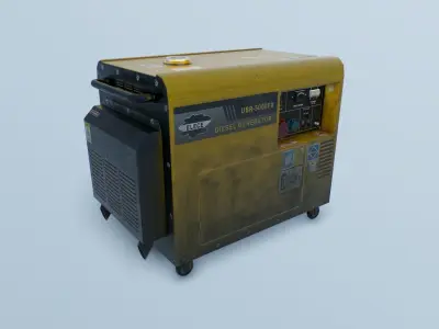 Engine Generator Free low-poly 3D model