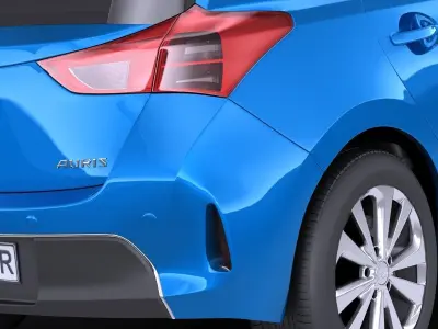 Toyota Auris 2015 VRAY 3D model