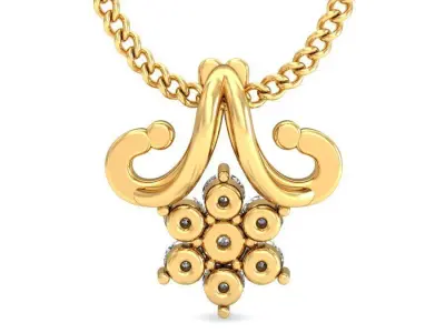Solitaire Women Pendant 3dm STL OBJ FBX Renders Details 3D print model 65