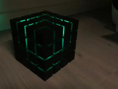 CubeStack light lamp 3D print model