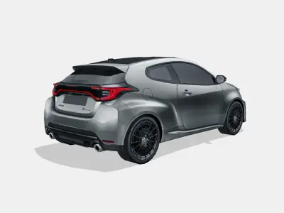 Toyota GR Yaris 2024 Low-poly 3D model