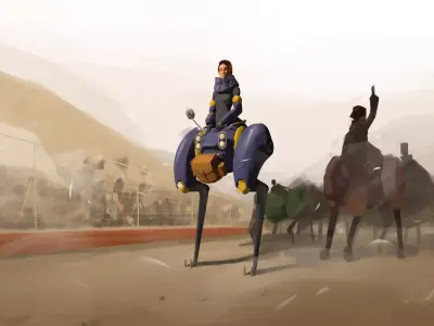 Racing Mech 3D model